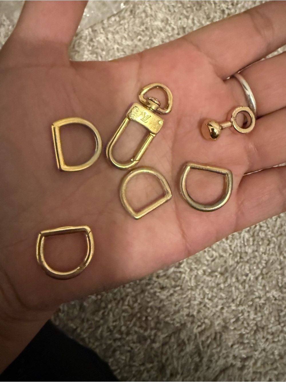 Louis Vuitton Gold hardware hooks H4